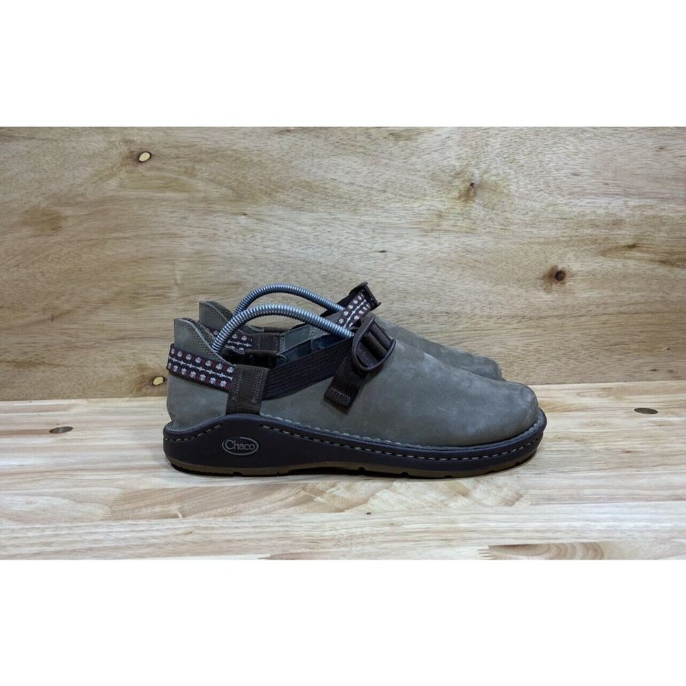 COPY - Chaco Pedshed Brown Nubuck Leather Clogs Loafers Vibram Women's Size 10